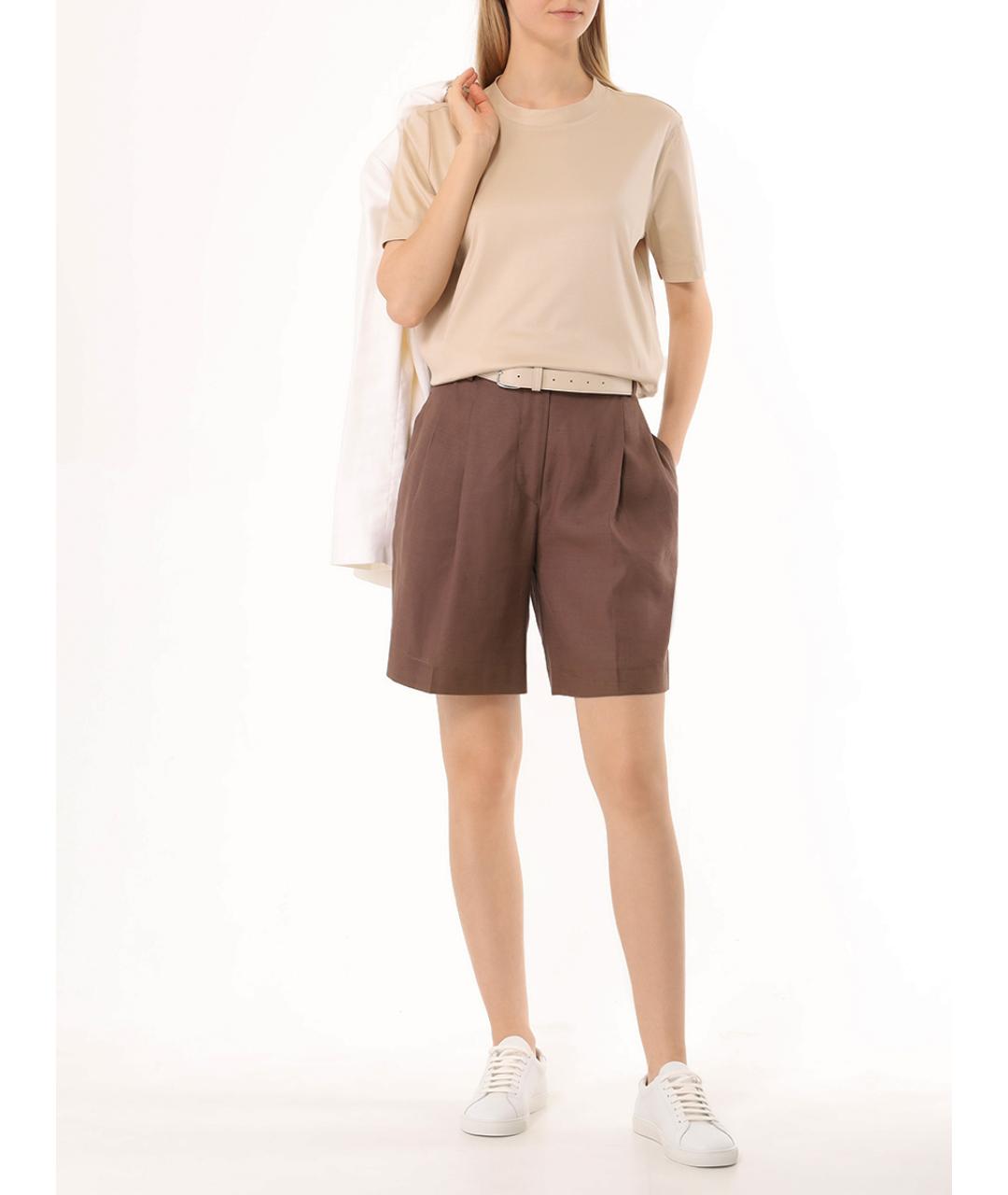 KITON Коричневые шорты, фото 2