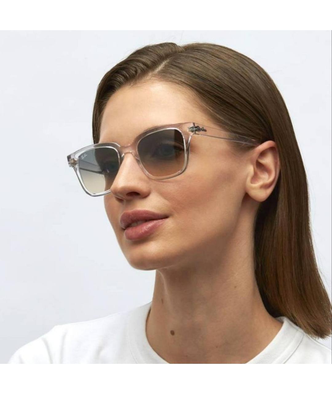 RAY BAN Серые пластиковые солнцезащитные очки, фото 6