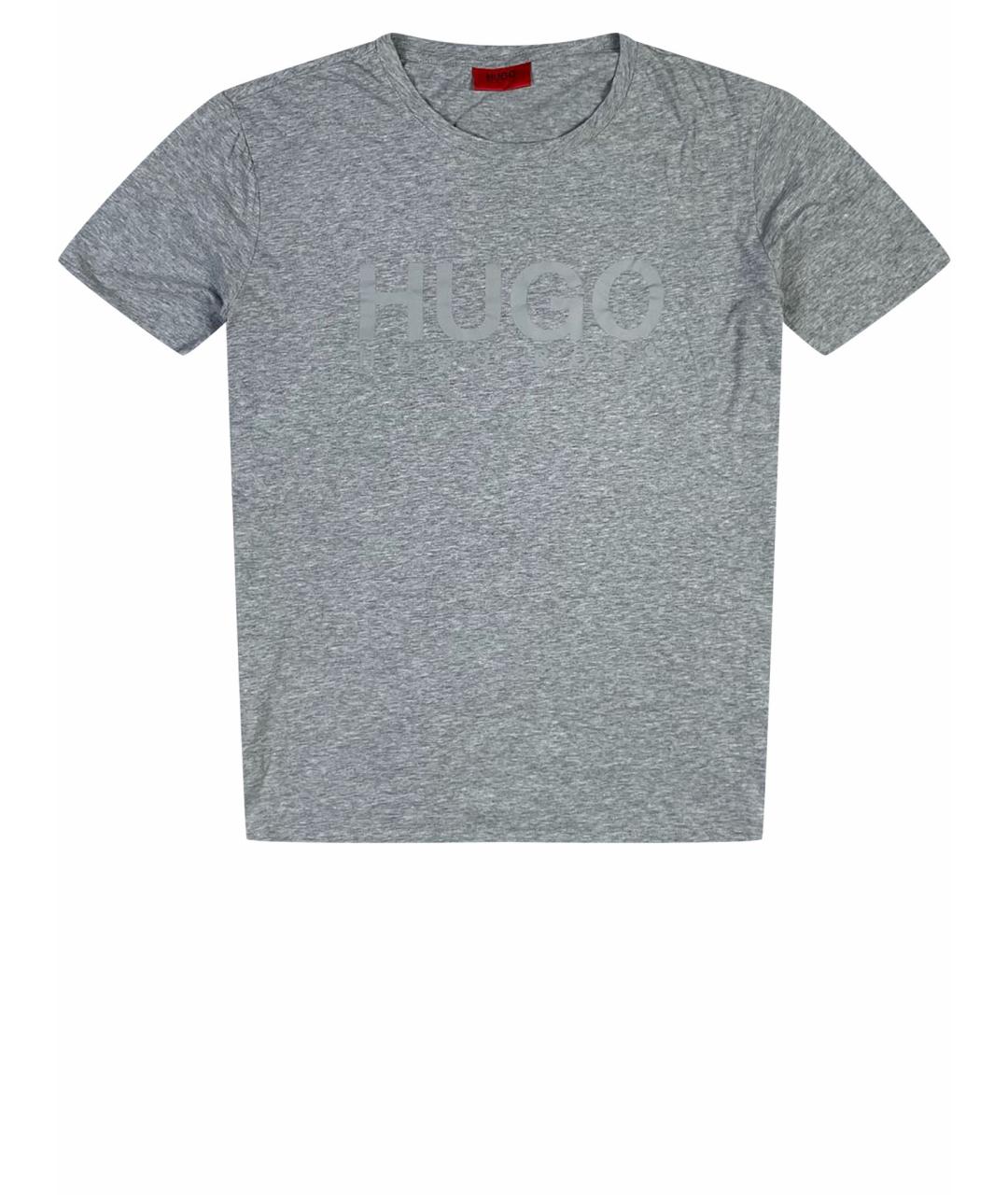 HUGO BOSS Серая хлопковая футболка, фото 1
