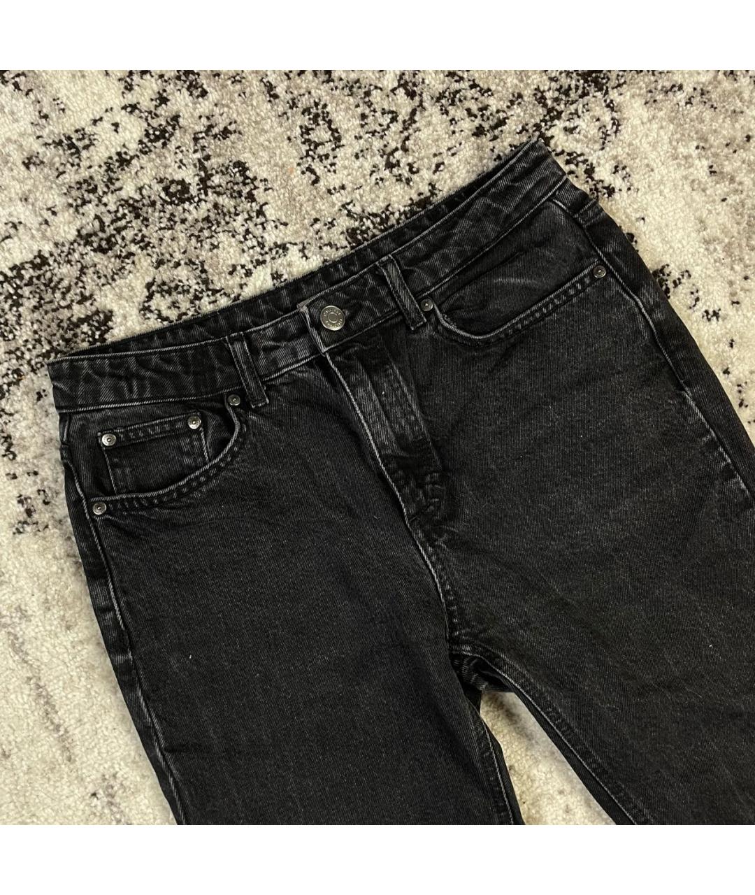 12 STOREEZ Черные хлопко-эластановые джинсы слим, фото 2