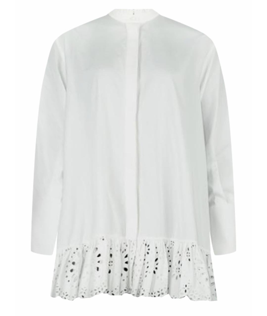 ALEXANDER MCQUEEN Белое хлопковое повседневное платье, фото 1