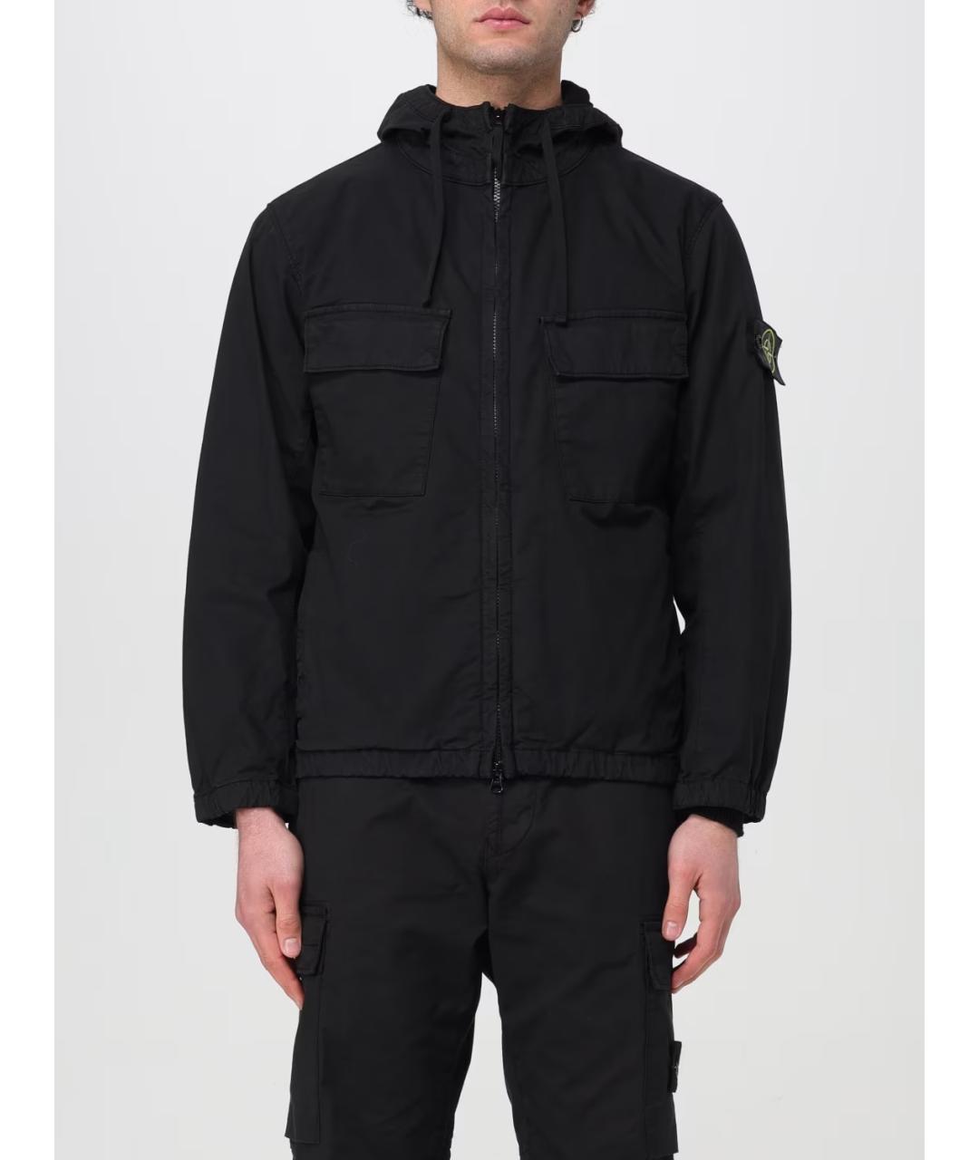 STONE ISLAND Черная куртка, фото 2