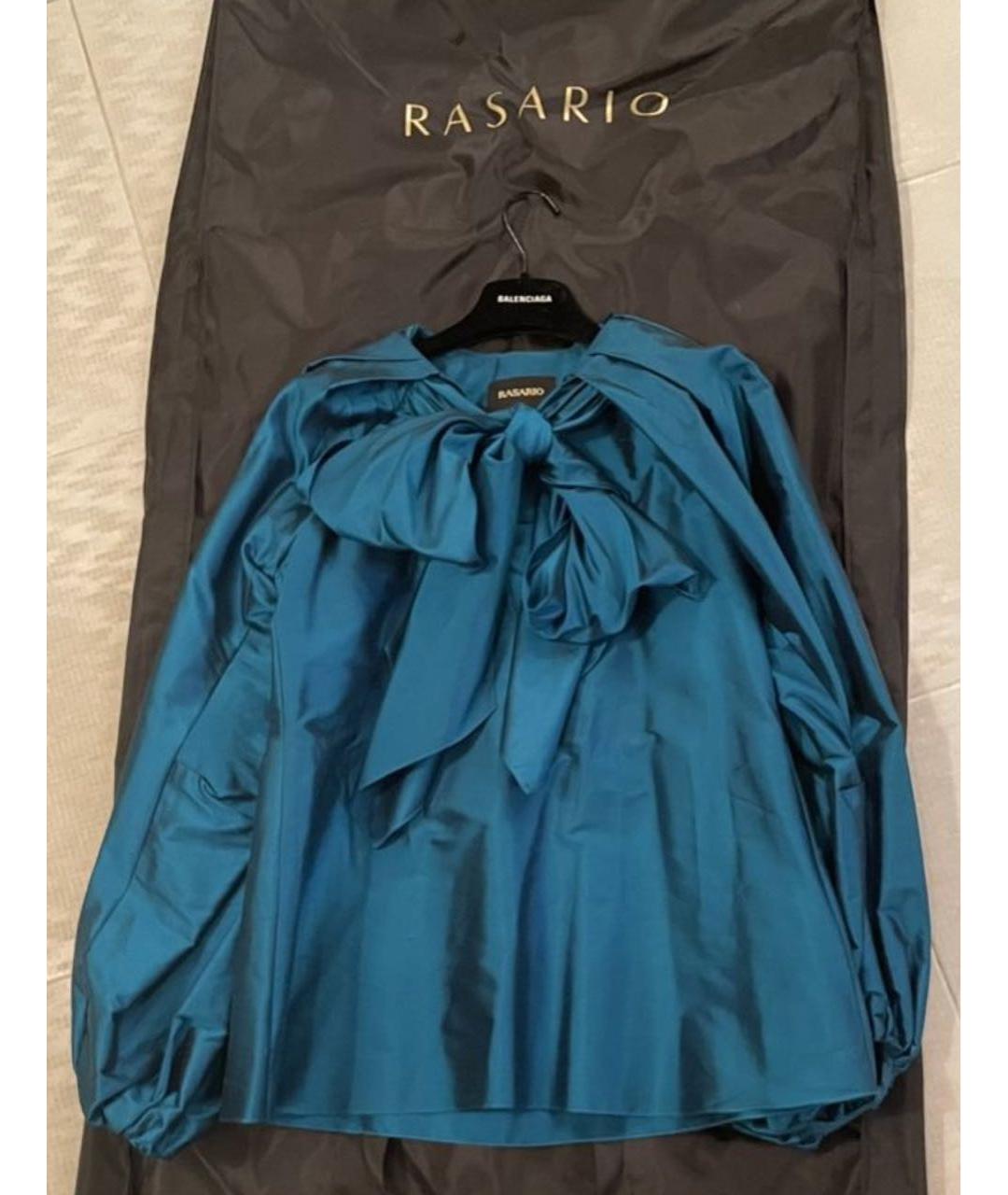 RASARIO Синяя шелковая блузы, фото 2