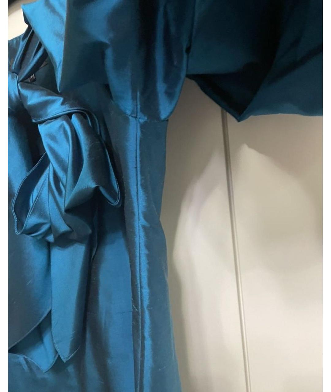 RASARIO Синяя шелковая блузы, фото 7