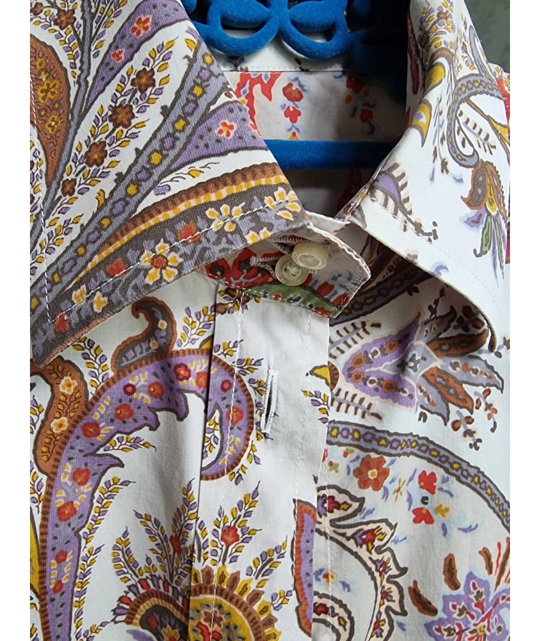 ETRO Мульти хлопко-эластановая рубашка, фото 3