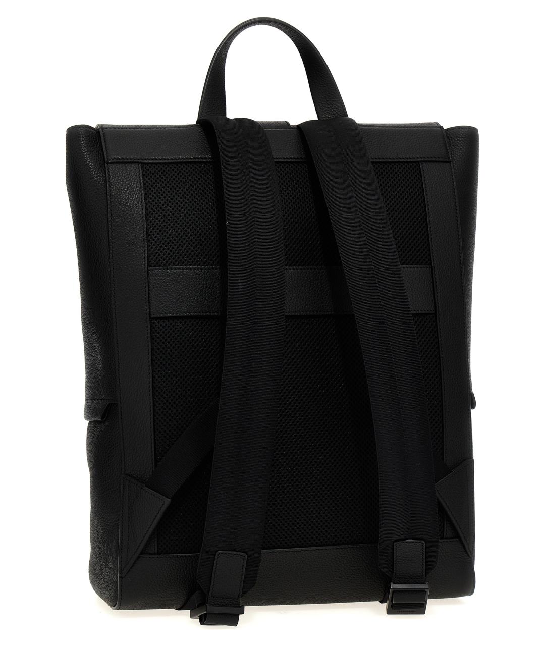 SALVATORE FERRAGAMO Черный синтетический рюкзак, фото 2