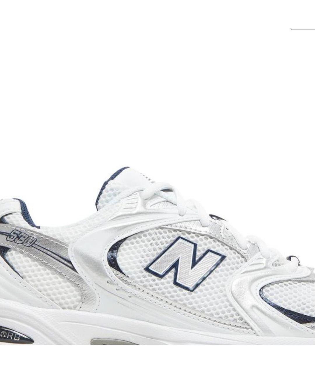 NEW BALANCE Темно-синие текстильные кроссовки, фото 2