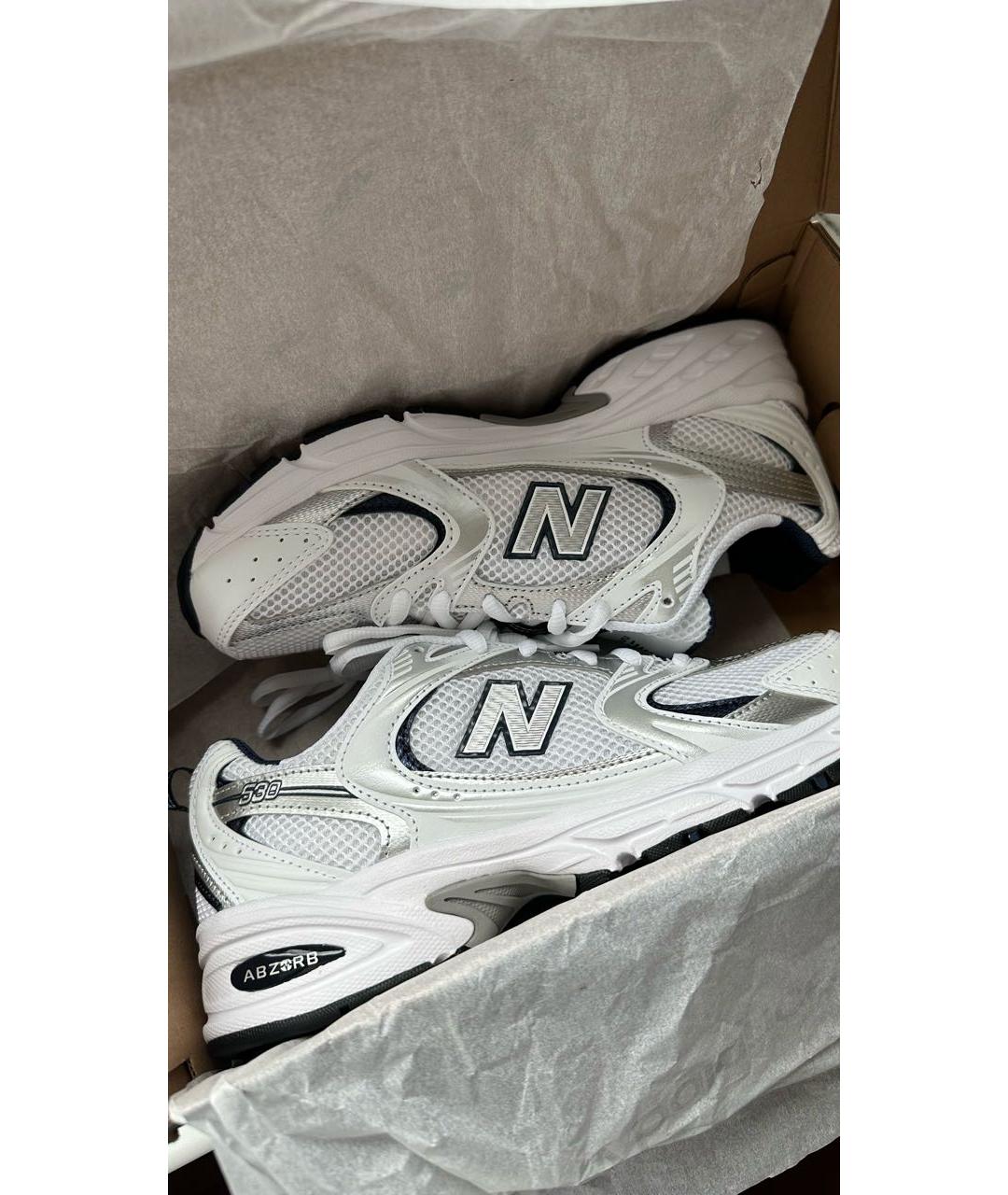 NEW BALANCE Темно-синие текстильные кроссовки, фото 7