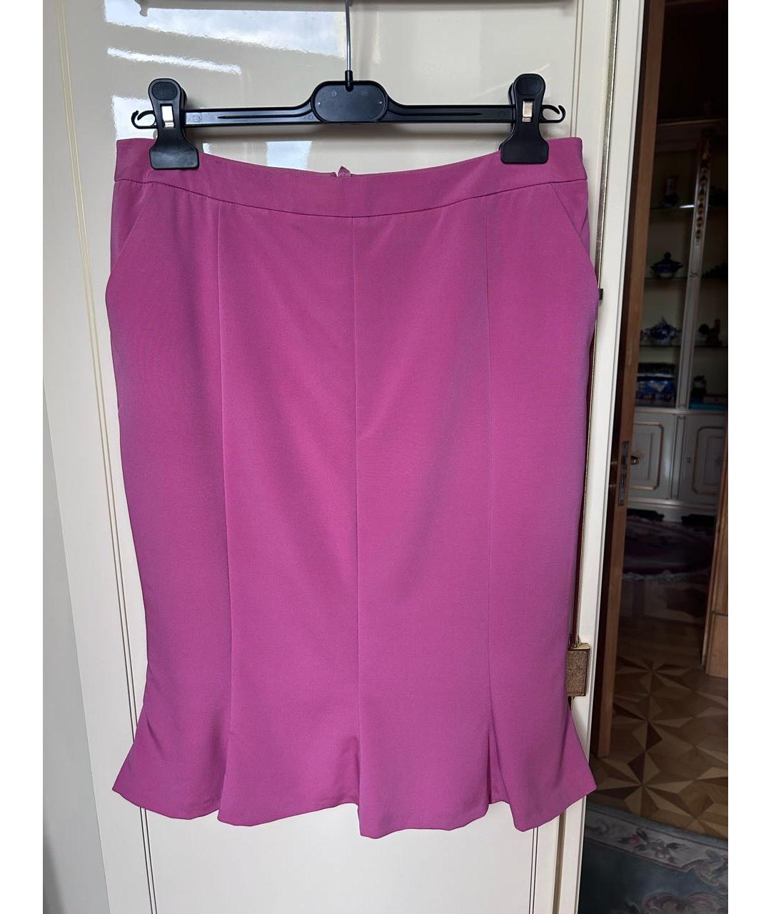 ESCADA Розовая юбка миди, фото 6