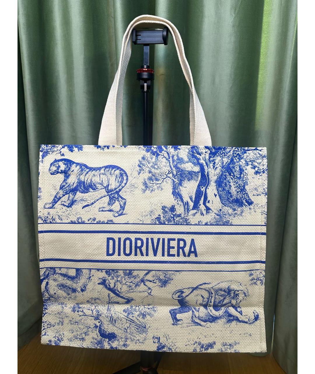 CHRISTIAN DIOR PRE-OWNED Мульти пелетеная пляжная сумка, фото 2