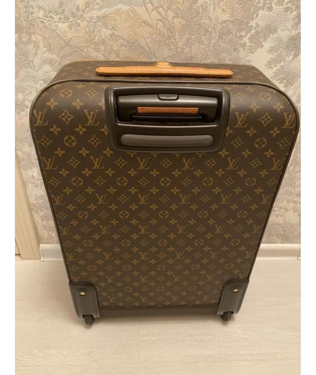 LOUIS VUITTON Коричневый чемодан, фото 2