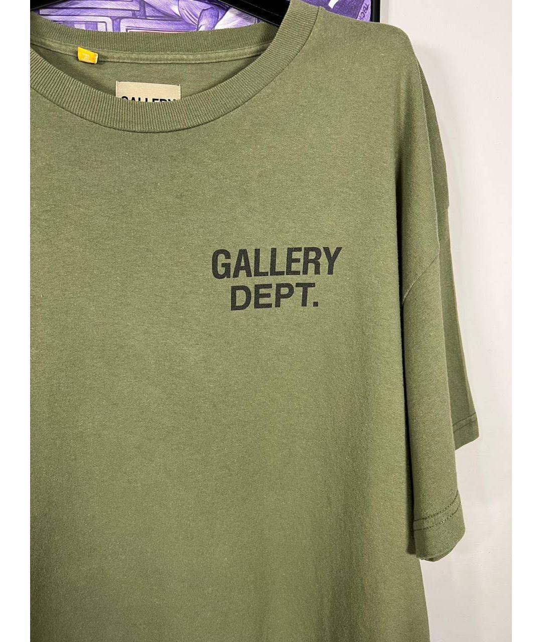 Gallery Dept Хаки хлопковая футболка, фото 3