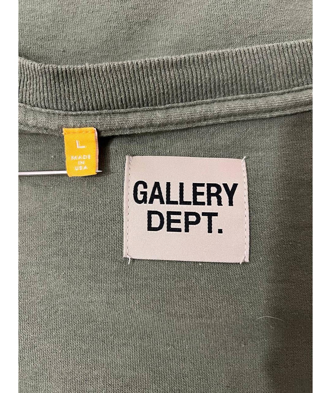 Gallery Dept Хаки хлопковая футболка, фото 5