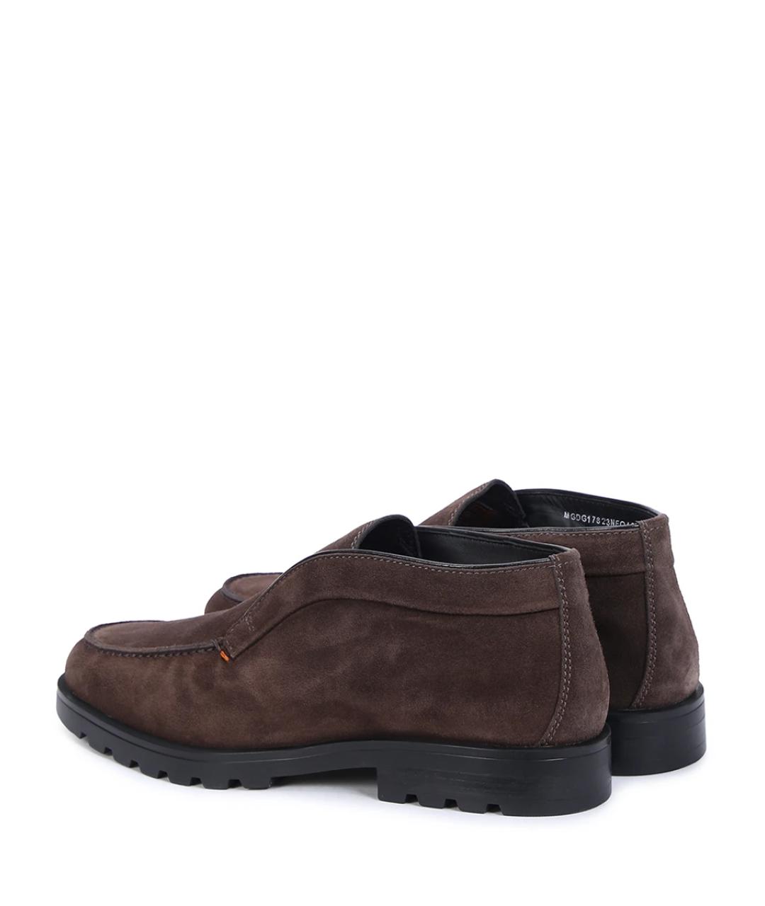 SANTONI Коричневые лоферы, фото 3