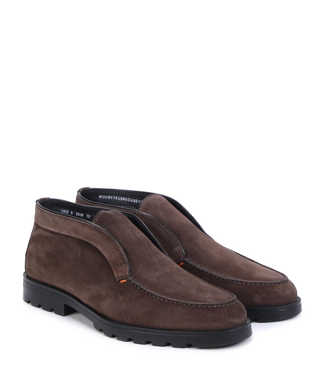 SANTONI Коричневые лоферы, фото 2