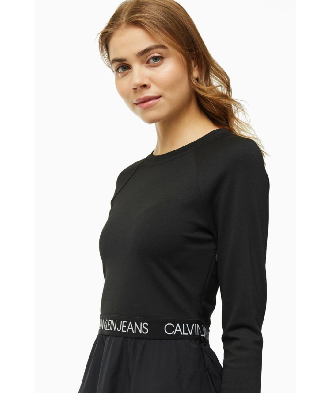 CALVIN KLEIN JEANS Черное повседневное платье, фото 7