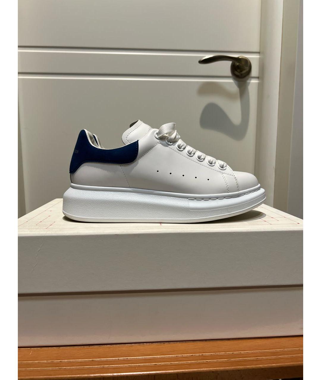 ALEXANDER MCQUEEN Белые кожаные кеды, фото 9