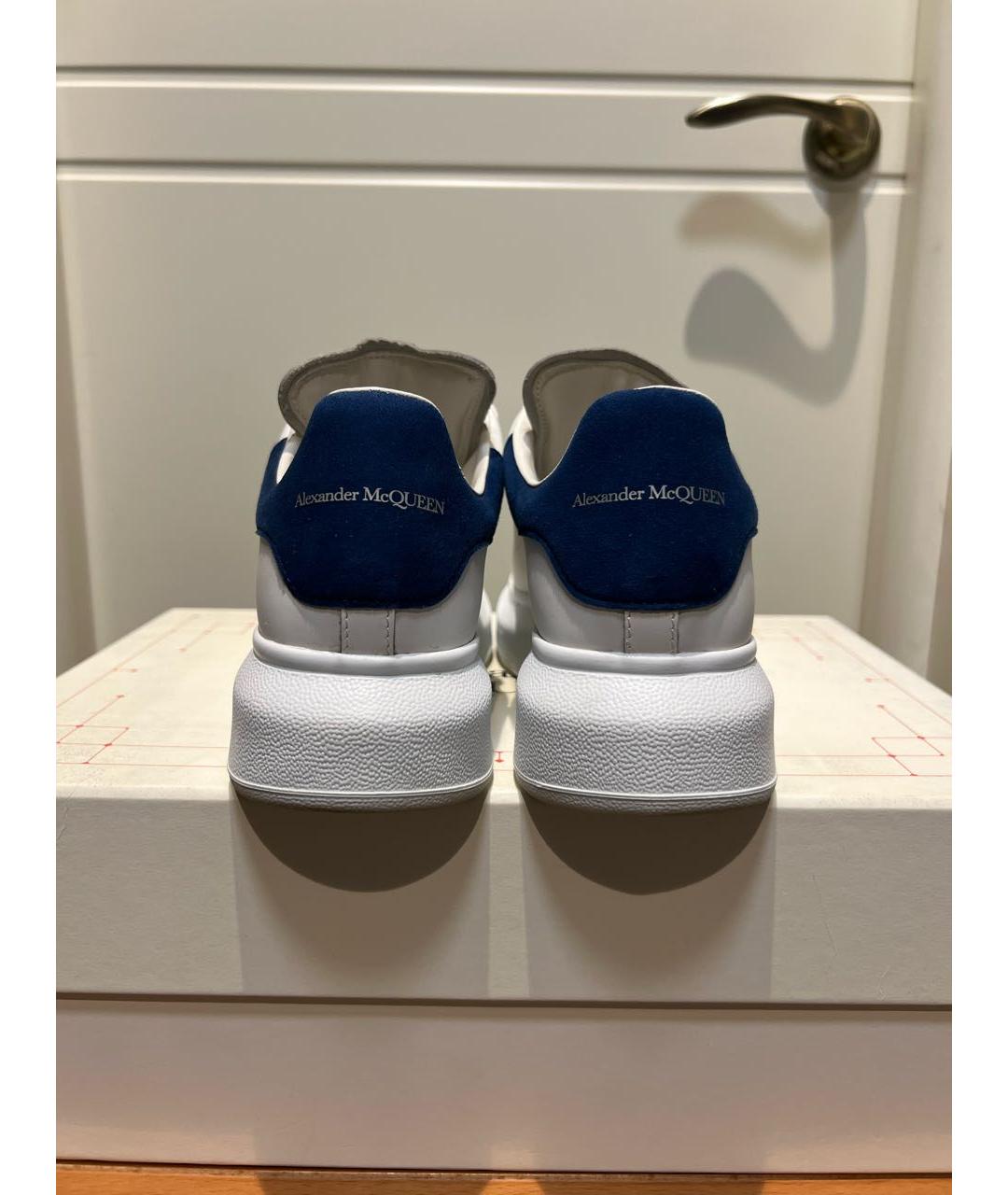 ALEXANDER MCQUEEN Белые кожаные кеды, фото 4