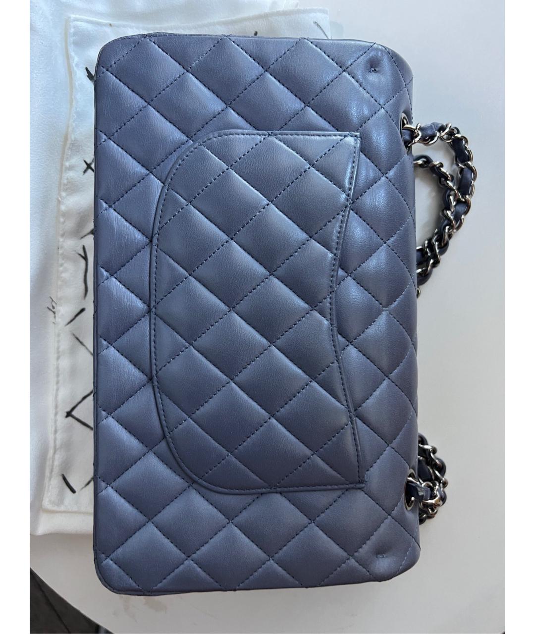 CHANEL PRE-OWNED Голубая кожаная сумка через плечо, фото 3