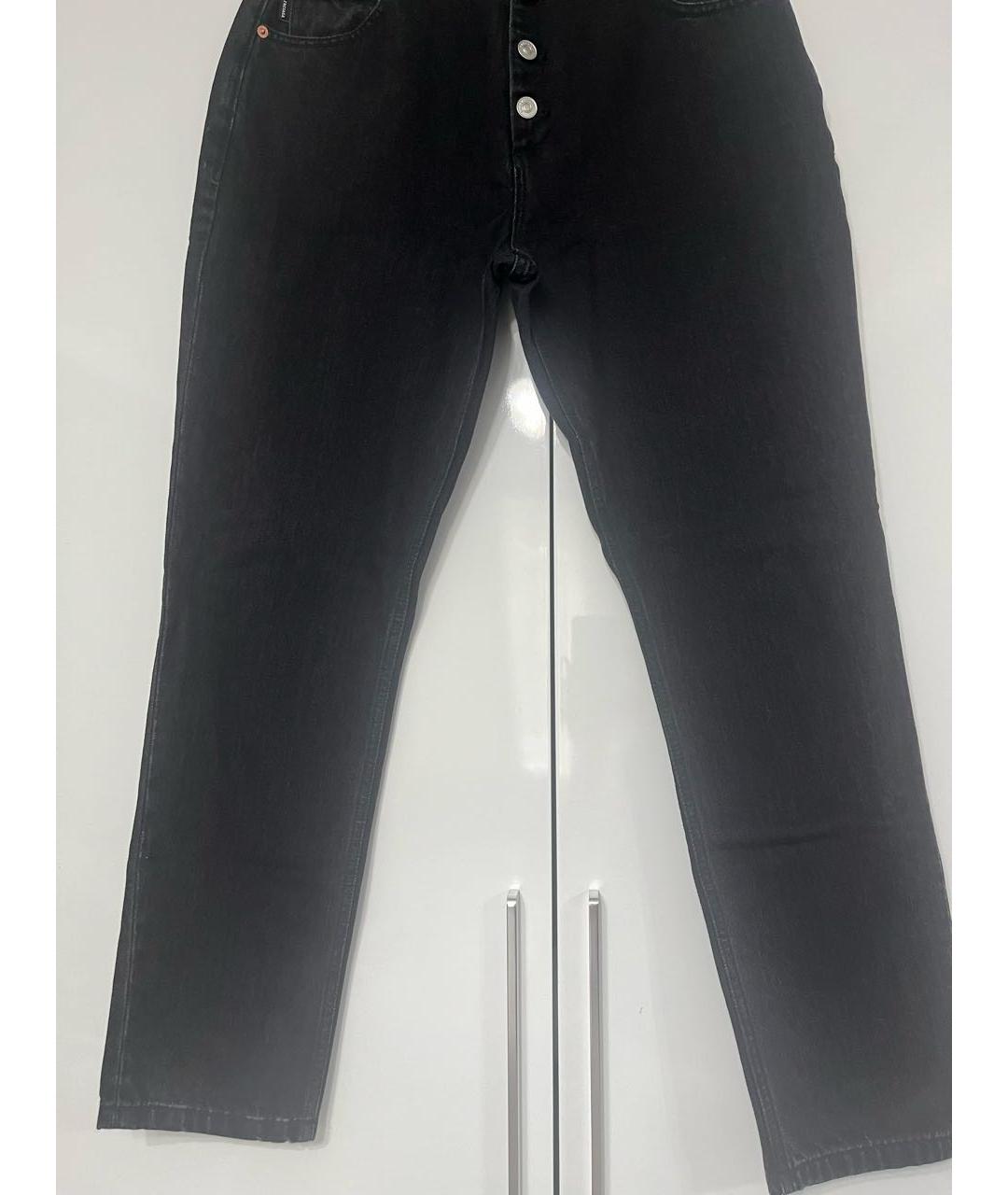 BALENCIAGA Черные хлопковые джинсы слим, фото 2