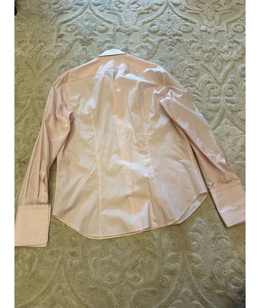 BRIONI Розовая хлопковая кэжуал рубашка, фото 3