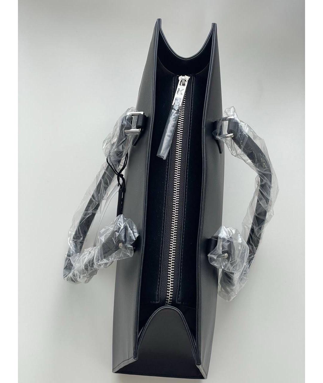 KARL LAGERFELD Черная сумка с короткими ручками из искусственной кожи, фото 2