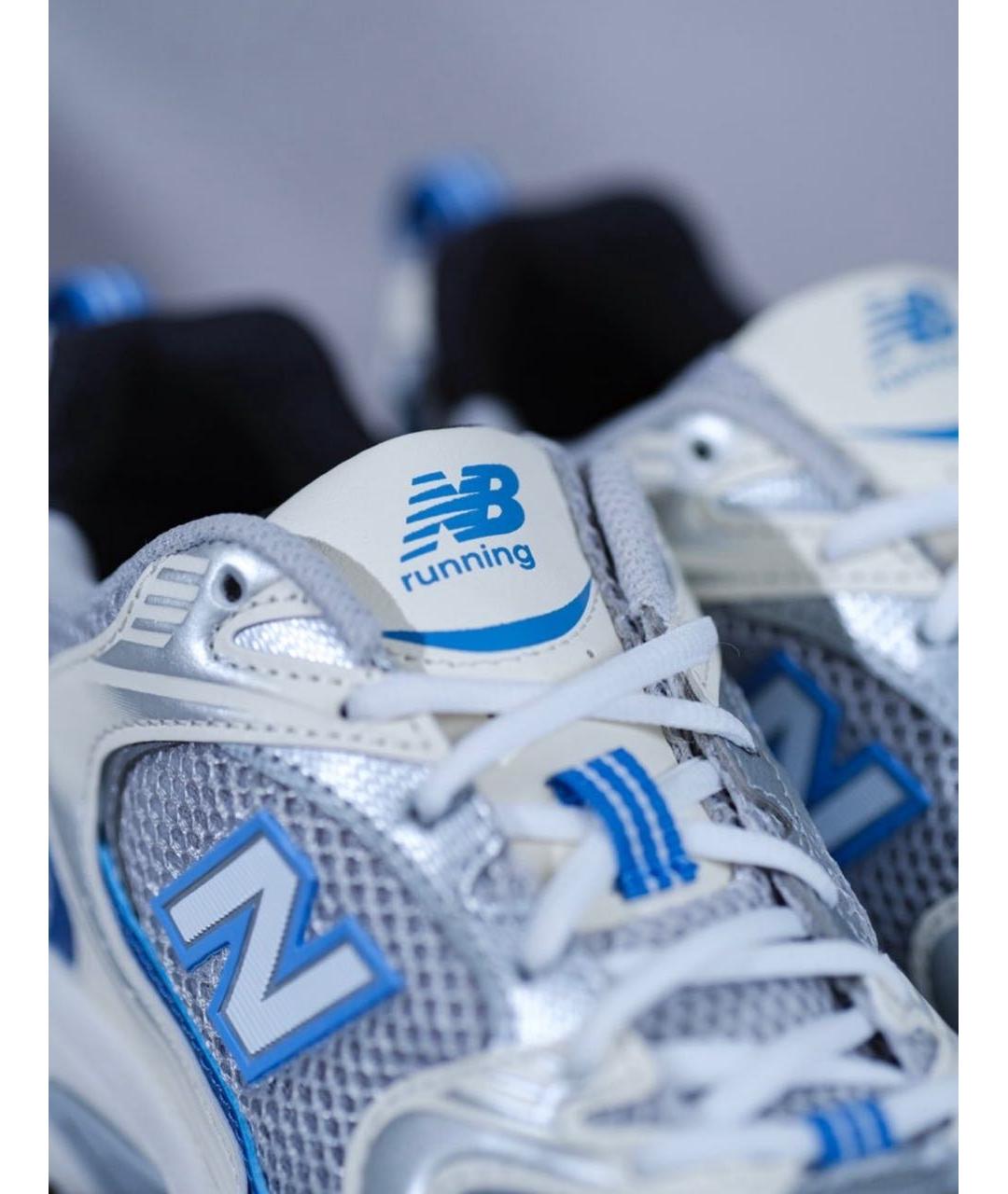 NEW BALANCE Синие кожаные кроссовки, фото 5