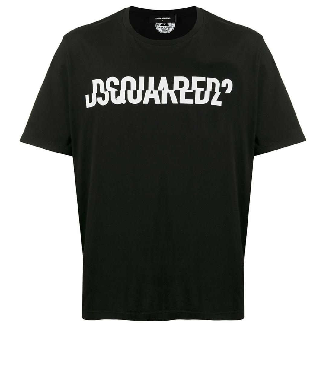 DSQUARED2 Черная хлопковая футболка, фото 1