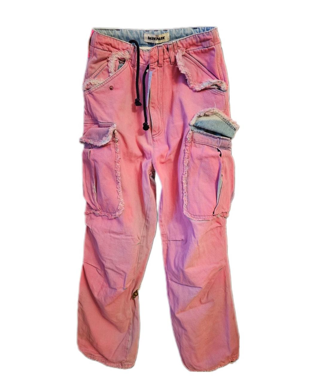DARKPARK Розовые хлопковые прямые джинсы, фото 5