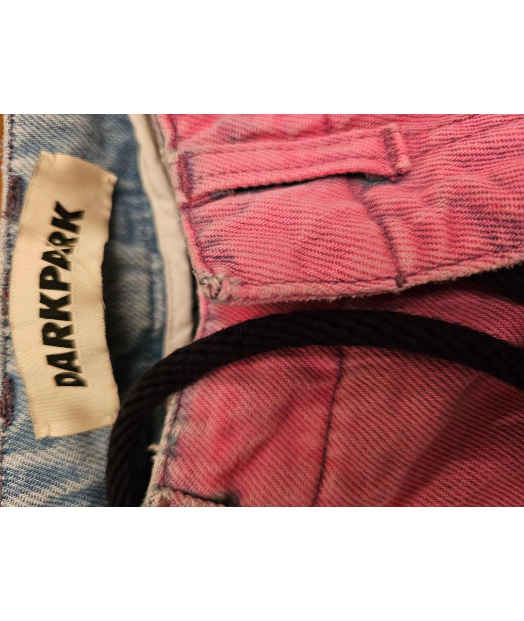 DARKPARK Розовые хлопковые прямые джинсы, фото 3