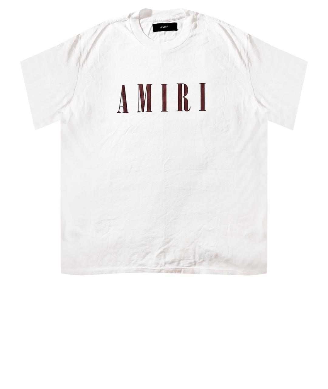 AMIRI Белая хлопковая футболка, фото 1