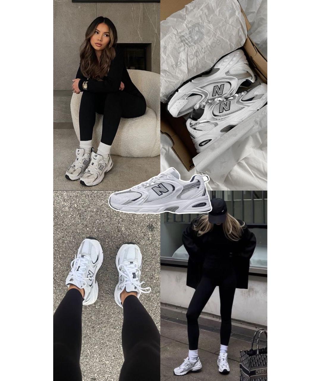 NEW BALANCE Белые текстильные кроссовки, фото 7