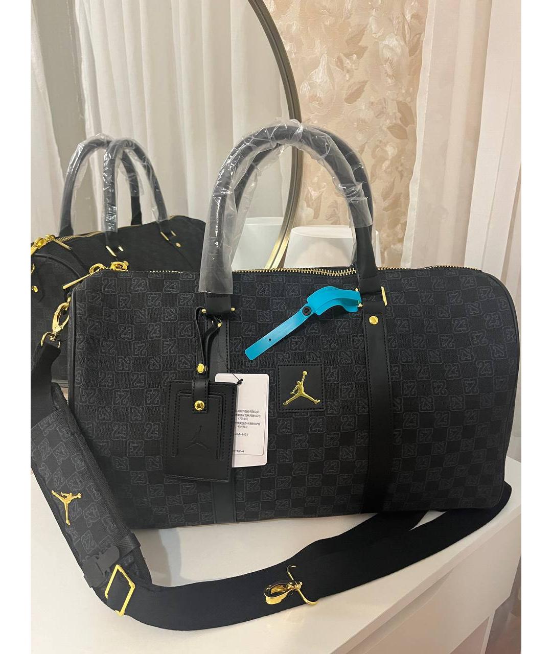 JORDAN Черная дорожная/спортивная сумка, фото 3