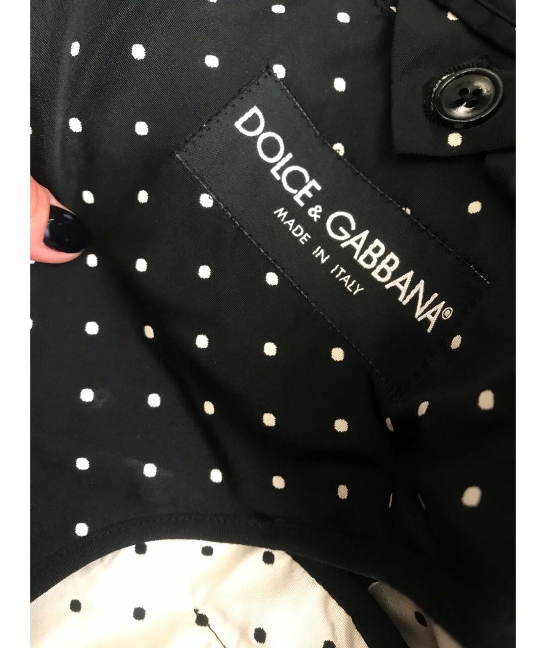 DOLCE&GABBANA Черный хлопковый пиджак, фото 6