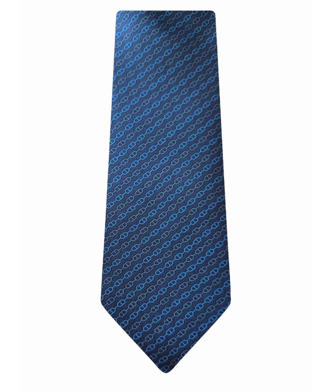 HERMES PRE-OWNED Синий шелковый галстук, фото 1