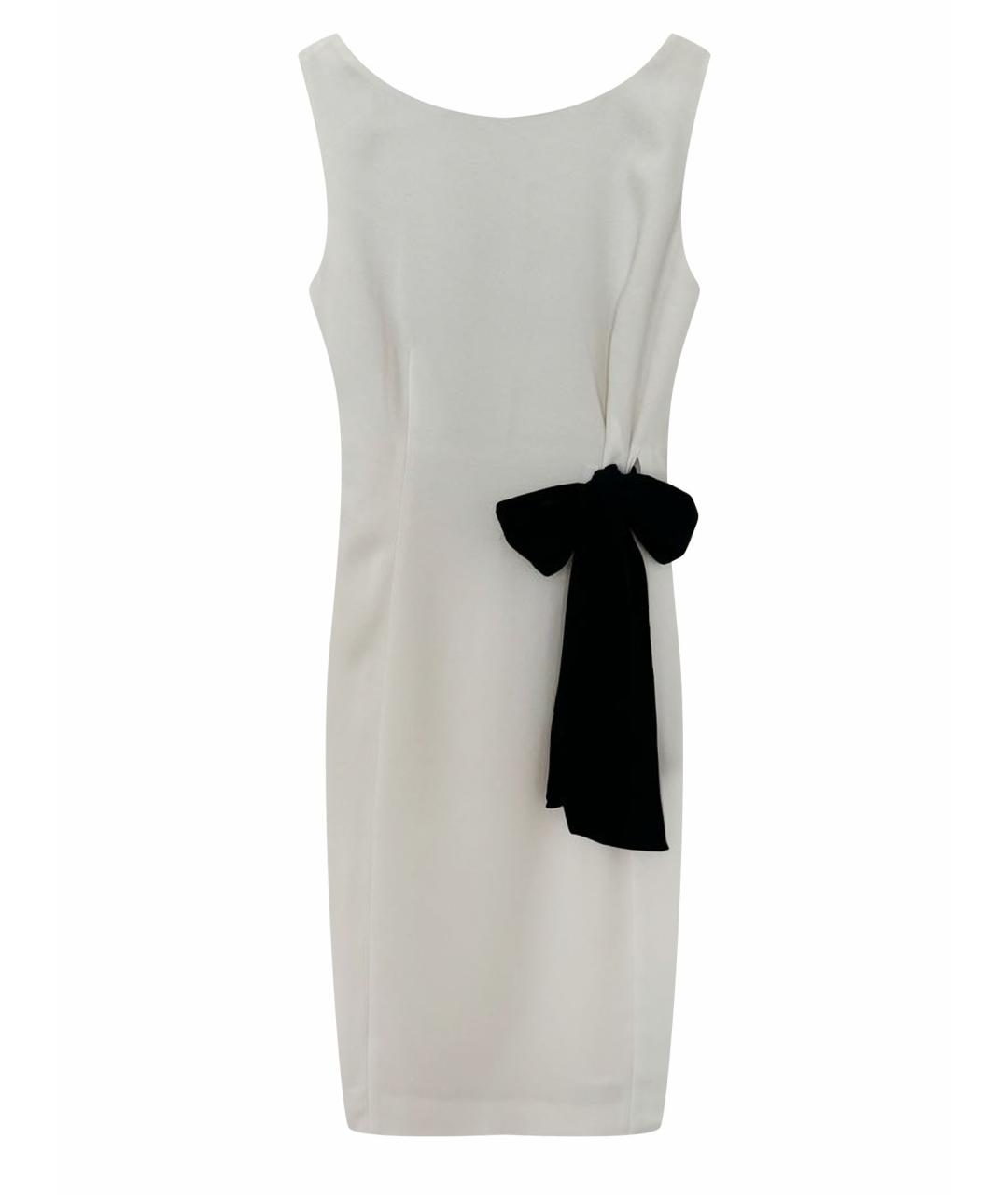 MOSCHINO Белое полиэстеровое коктейльное платье, фото 1