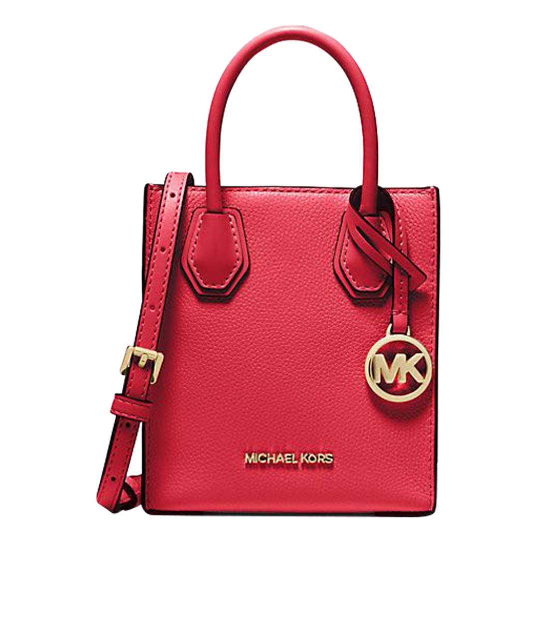 MICHAEL KORS Красная кожаная сумка через плечо, фото 1