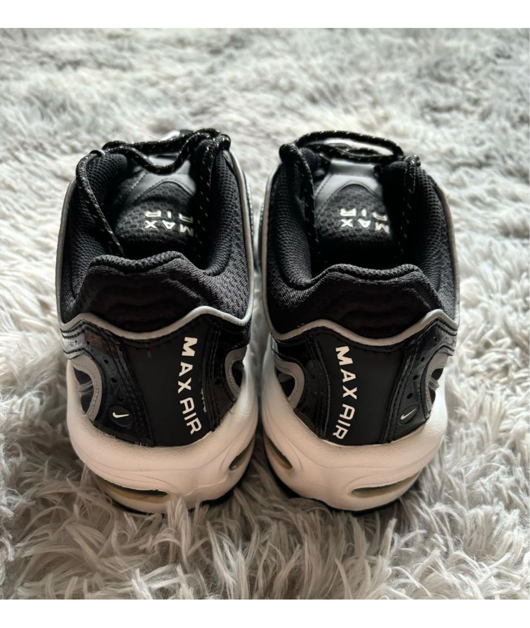 NIKE Черные синтетические низкие кроссовки / кеды, фото 4