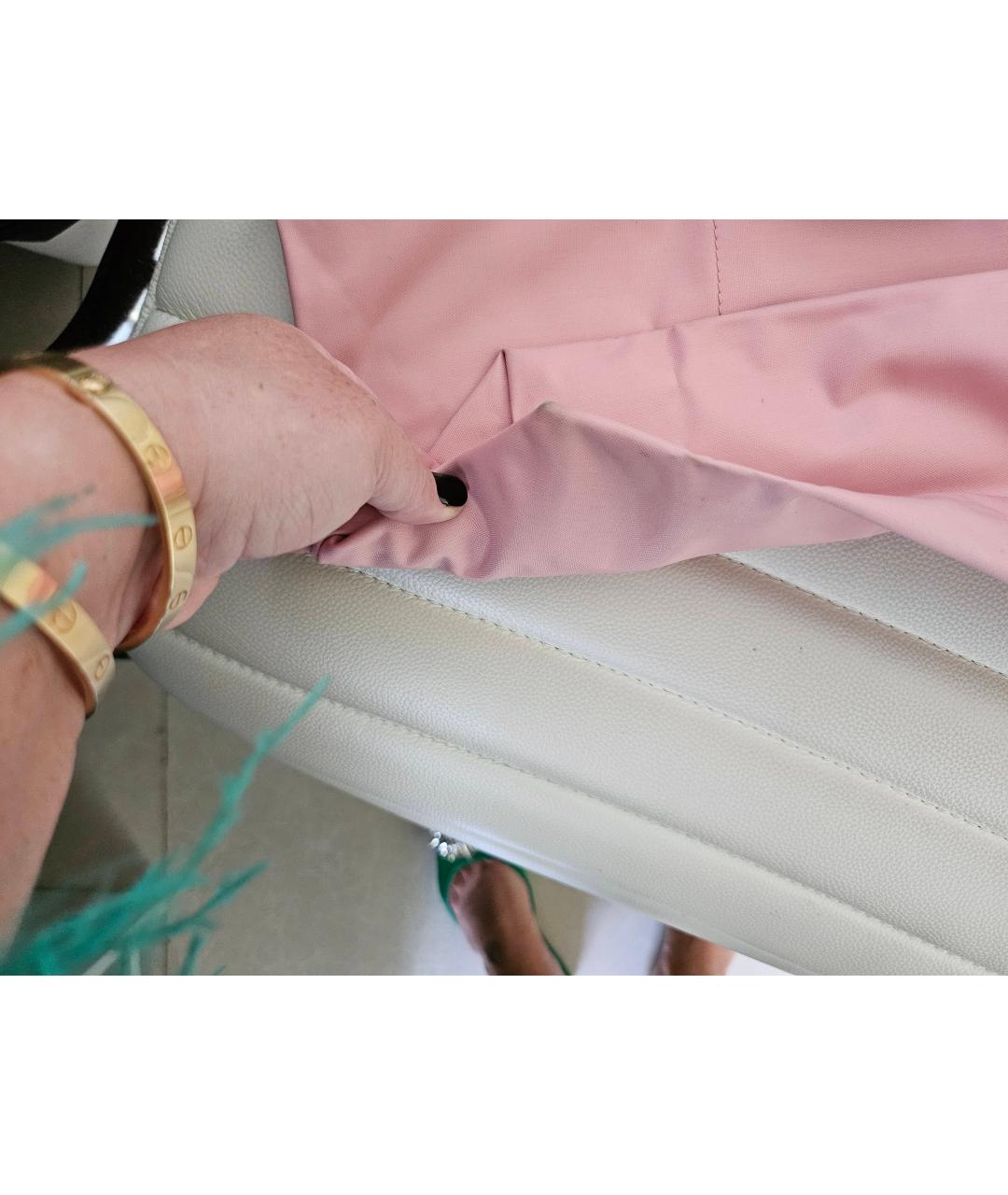 LONGCHAMP Розовая кожаная дорожная/спортивная сумка, фото 8