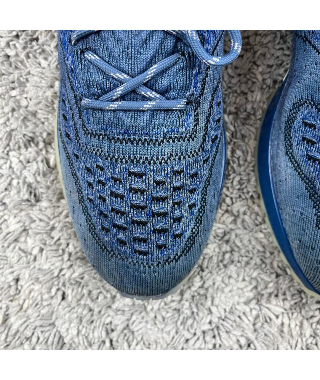 LOUIS VUITTON PRE-OWNED Синие текстильные низкие кроссовки / кеды, фото 8