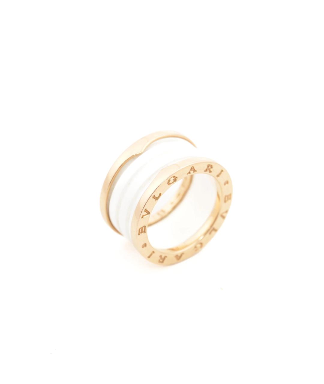 BVLGARI Белое кольцо из розового золота, фото 4