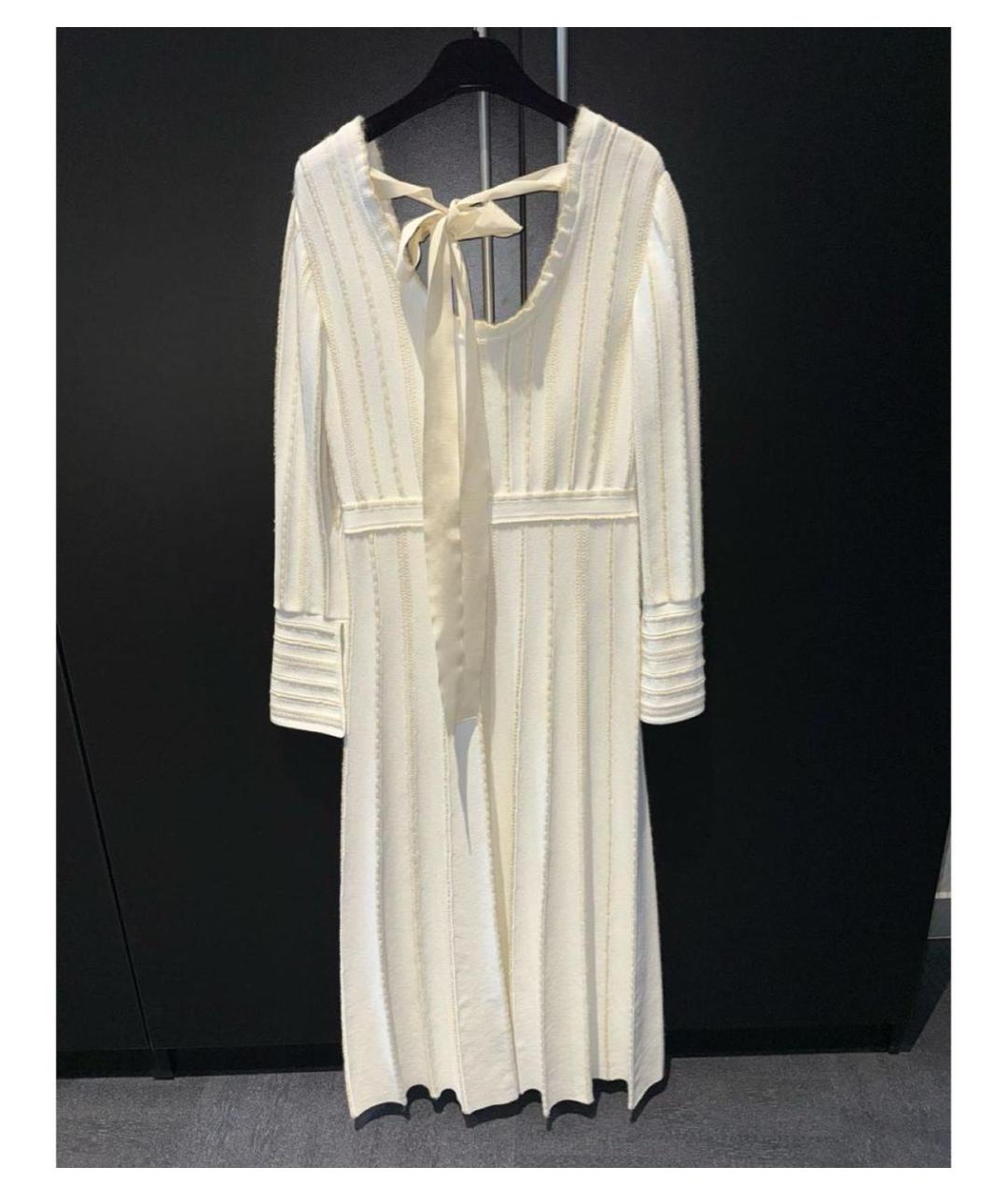 FENDI Белое вискозное повседневное платье, фото 2