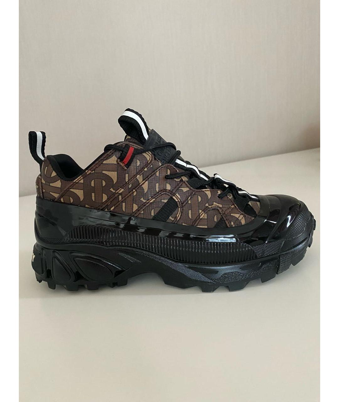 BURBERRY Коричневые кроссовки, фото 5