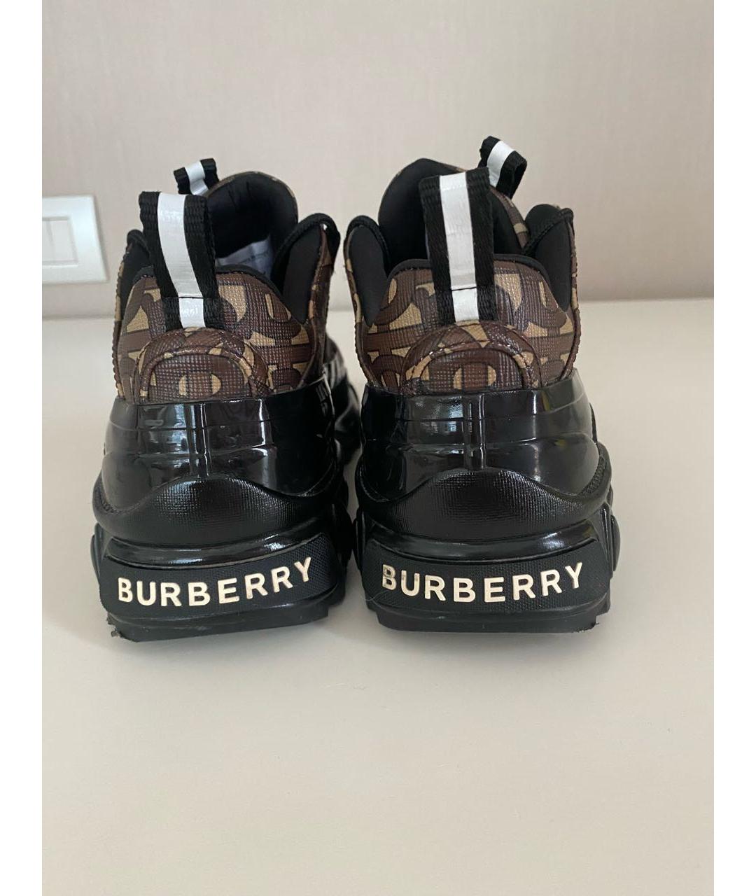 BURBERRY Коричневые кроссовки, фото 4