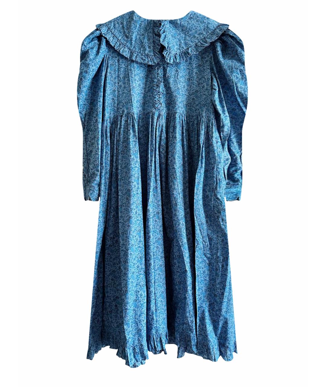 HORROR VACUI Темно-синее платье, фото 1