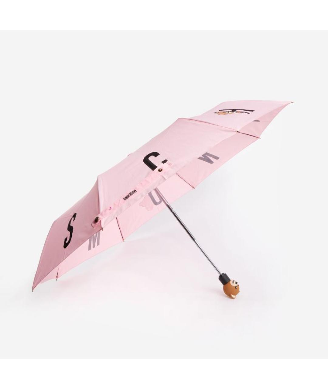 MOSCHINO Розовый зонт, фото 2