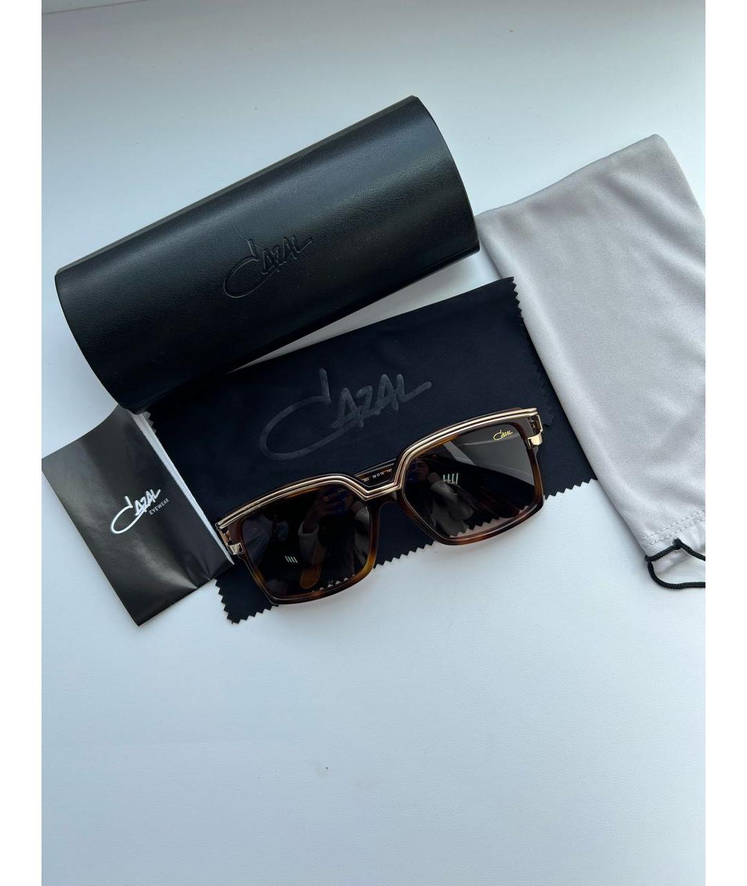 CAZAL Коричневые пластиковые солнцезащитные очки, фото 4