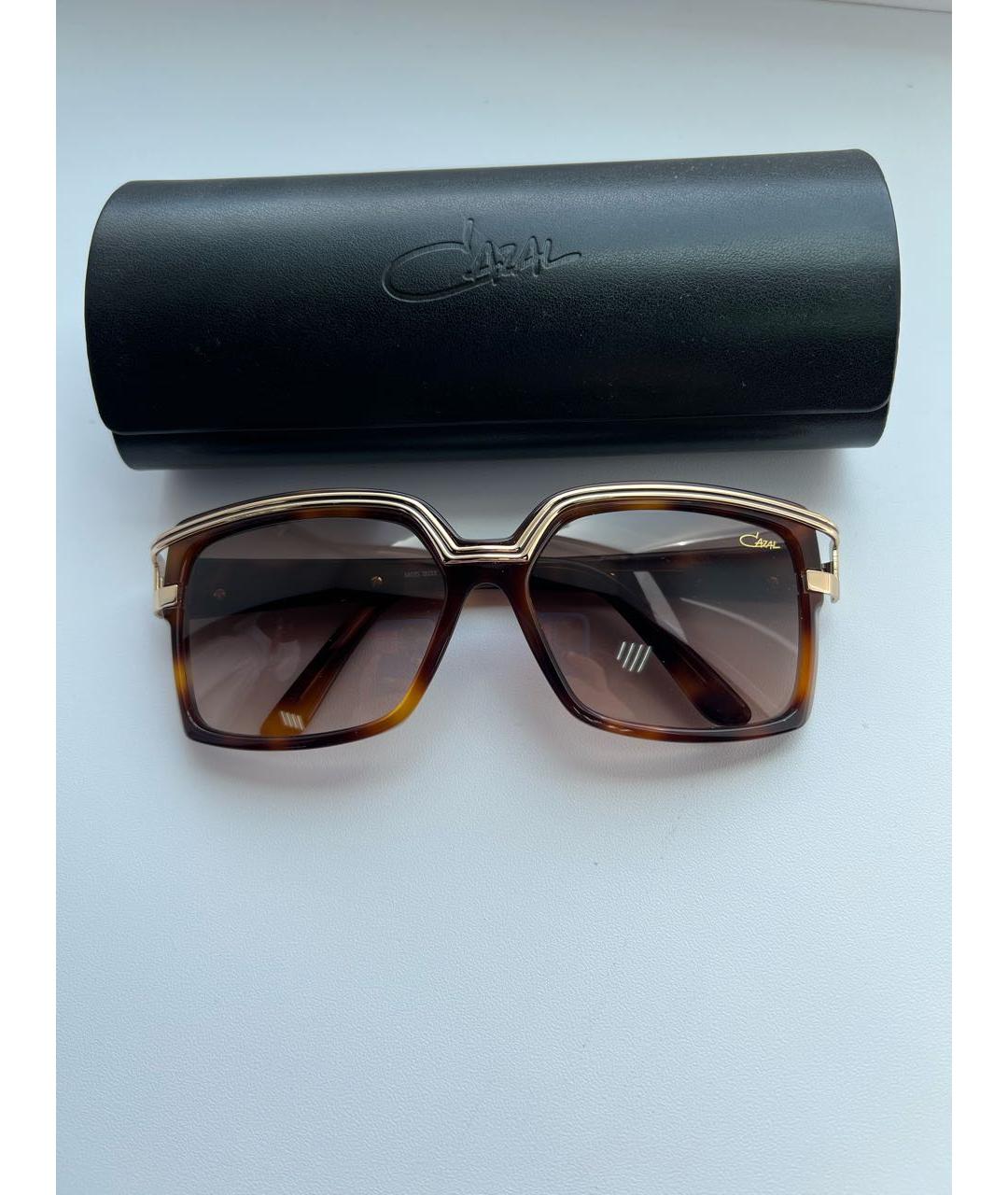 CAZAL Коричневые пластиковые солнцезащитные очки, фото 3