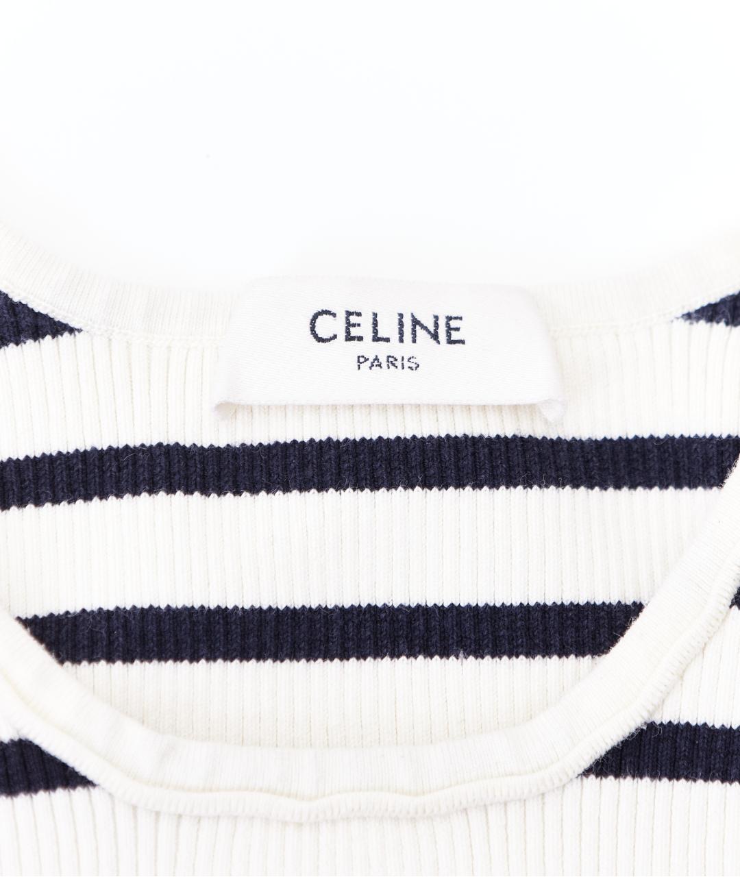 CELINE PRE-OWNED Мульти хлопковая майка, фото 4