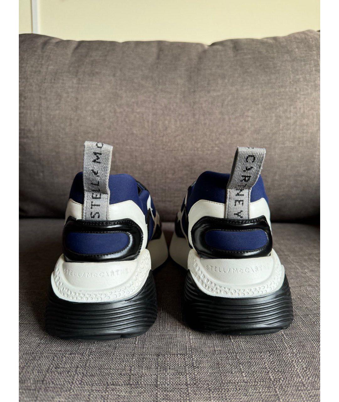 STELLA MCCARTNEY Темно-синие замшевые кроссовки, фото 4